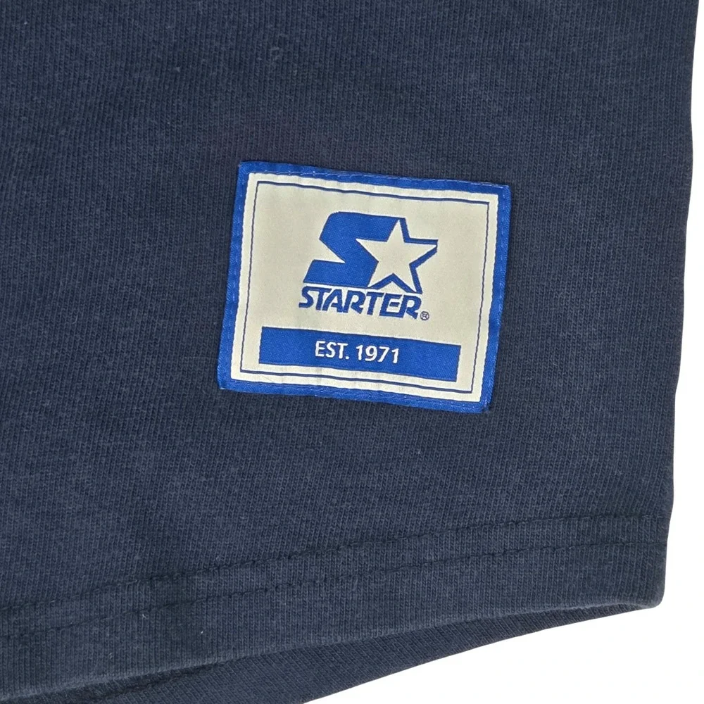 Starter Dallas‎ Cowboys Baseball Jersey Mens Medium Navy Blue Button Up